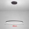 SteFik Brown Ring Dining Room Pendant Light, Metal Iron Hanging Lamp with Acrylic Decorative Lighting Shade, Modern 36W LED Suspension Lamps, Minimalist Kitchen Island Drop Lights (23.6"),Pendant view 4