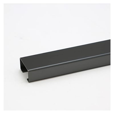 HDYZJQ Cable Trunking Hider Black Stainless Steel, Durable Wires Management Kit for Hold 3 5 7 13 18 30 60 90 Cables, Wires Organizer Protection Cover Metal Cable Raceway(L1m,W30mm-Hold 7 Cables)