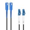 Sc to Lc Fiber Patch Cable Single Mode 50M/160FT,TPU Outdoor Fiber Optic Cable Simplex OS2 9/125um Armored Fiber Patch Cable OD-4mm,UPC 2 Core Fiber Optic Internet Cable view 3