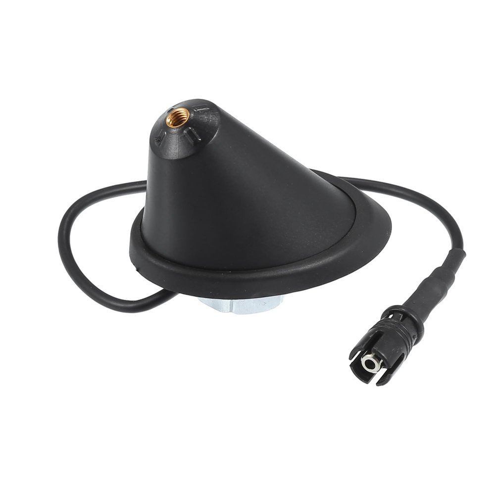 Partuto Antenna Base No.1J0035501F - Car Roof Radio Antenna Base Mount - for Volkswagen Beetle 1998-2010 Metal Balck - 1 Pc