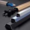HDYZJQ Cable Management Channel Self Adhesive, Wire Hiders for Tv On Wall, Waterproof Aluminium Alloy Cable Trunking for Home Offices Under Desk, 100cm Long(Black,WxH-30x13mm) view 2
