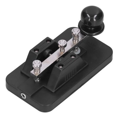 Morse Code Key, CW Trainer with Buzzer, Morse Code Key Telegraph Manual CW Practice Tool Trainer, Voice Prompts During Practice for Beginners, Simple Operation