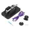 Morse Code Key, CW Trainer with Buzzer, Morse Code Key Telegraph Manual CW Practice Tool Trainer, Voice Prompts During Practice for Beginners, Simple Operation view 4