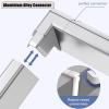 HDYZJQ Cable Management Channel Self Adhesive, Wire Hiders for Tv On Wall, Waterproof Aluminium Alloy Cable Trunking for Home Offices Under Desk, 100cm Long(Connector5,WxH-15x9mm) view 4