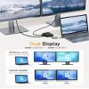 Cable Matters 8-in-1 Portable 40Gbps Dual HDMI USB4 Hub, USB 4 Dock with 2X 4K@60Hz or 1x 4K@120Hz / 8K@30Hz, 100W PD, Gigabit Ethernet, Compatible with Thunderbolt 4 (*macOS's Display Limitation) view 2
