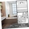 Homoyoyo 100pcs Stainless Steel Wall Panel Clamps Fixing Brackets for Integrated Wall Panels Easy Installation Furniture Accessories for Headboard view 4