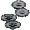 Hertz 1 Pair of UNO X-170 6.75" Two-Way Coaxial Speakers and 1 Pair of UNO X-690 6x9 Four-Way Coaxial Speakers view 1