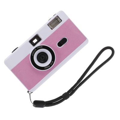 Veemoon 1pc Reusable Film Camera Built Flash Vintage Camera for Low Light Conditions for Photography
