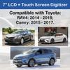 SCREENTRONICS Touch Screen LCD Monitor 7" Compatible Replacement for Toyota Camry 2015-2018, RAV4 2014-2018 Car Radio Navigation 12-pin Part# C070VTN01 (LCD Monitor + Touch Screen) view 3