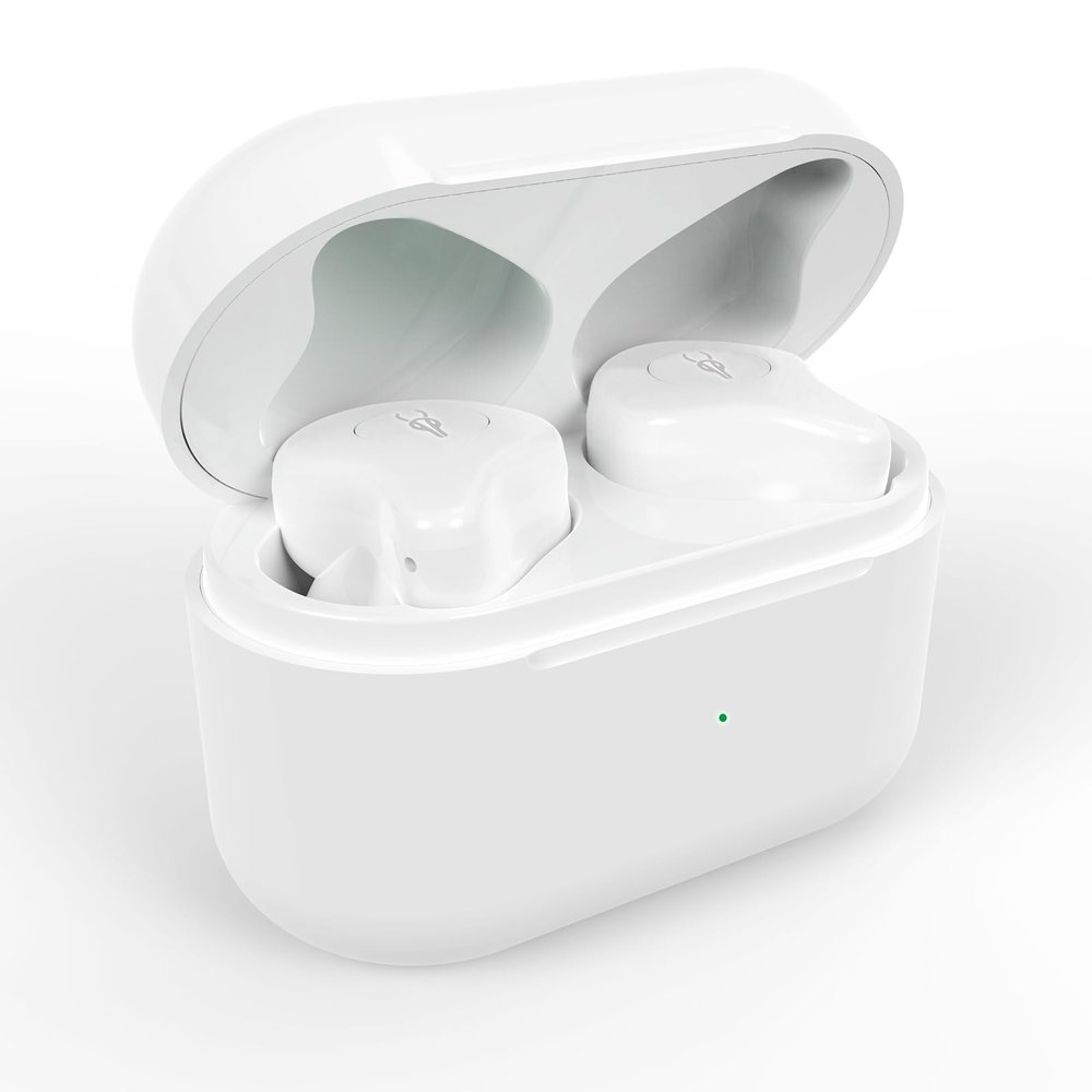 X12Pro Wireless Earbuds Bluetooth 5.3 Cool Look, Hi-Fi Stereo Noise Cancelling Bluetooth Earbuds, in-Ear Bluetooth Headphones with Microphone and Wireless Charging Case, for Android iOS (White)