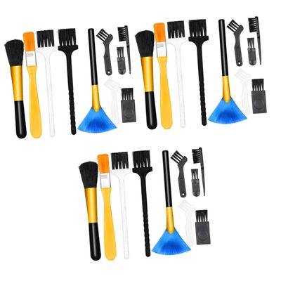 PartyKindom 3sets Electronics Cleaning Brush Soft Bristle Tool for Keyboard Mobile and Motherboard Maintenance for Charging Ports and CPU Coolers