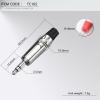 100PCS Silver 3.5MM 3 Poles Stereo Male Plug Soldering Wire Connector Nickle 3 Pin 3.5MM Plug Headset Earphone DIY Jack (Color : 50xBlack 50xRed) view 4