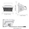 ICAMI Infrared Illuminator 12pcs Array IR LEDs IR Illuminator Night Vision Wide Angle Long Range Outdoor Waterproof for CCTV Security Camera (White) view 2