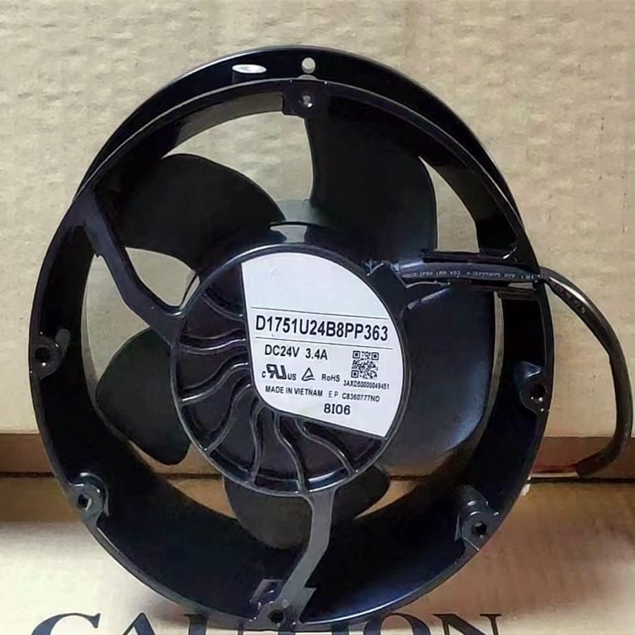 D1751U24B8PP363 DC24V 3.4A for 17CM Inverter Cooling Fan