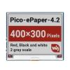 4.2inch E-Paper E-Ink Display Module (B) Compatible with Raspberry Pi Pico 400300 Pixels Red / Black / White SPI Communication Wide Viewing Angle view 1
