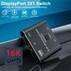 cablecc Two Modes Bi-Direction 2x1 Switch Splitter Selector Hub DP DisplayPort 2.0 Support HDCP SST Extended 16K@60hz 4K@240hz Convertor view 2