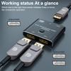 cablecc Two Modes Bi-Direction 2x1 Switch Splitter Selector Hub DP DisplayPort 2.0 Support HDCP SST Extended 16K@60hz 4K@240hz Convertor view 3