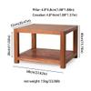 Audio Rack Audio Stand 2-Layer Wooden Stand Media Equipment Floor Stand Speaker Stand Shelf Small Bookshelf 15.74 inches High Media Cabinet view 2