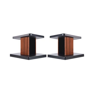 Audio Rack Sound Rack Wooden Rack Floor Small Bookshelf Speaker Rack Multimedia Rack Suitable for Surround Sound and Bookshelf Speakers Media Cabinet (Color : B, Size : 15)