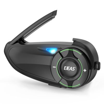 iSunergy Mesh 3.0 Motorcycle Bluetooth Headset, 6 Riders Group V5.1 Helmet Bluetooth with Music Sharing and CVC Noise Cancellation, IP67 Waterproof Helmet Intercom Communication System(1 Pack)