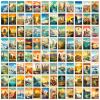 100 Unique Sunrise & Sunset Stickers - Aesthetic Travel Stickers for Journals, Cars, Travel Cases & Photo Albums view 1