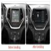 MekedeTech Android Car Radio Stereo Navigation for Jeep Cherokee 5 KL 2014-2018 Replacement,Touch Screen Upgrade w/Wireless CarPlay/Android Auto,4 core 1+32G view 2