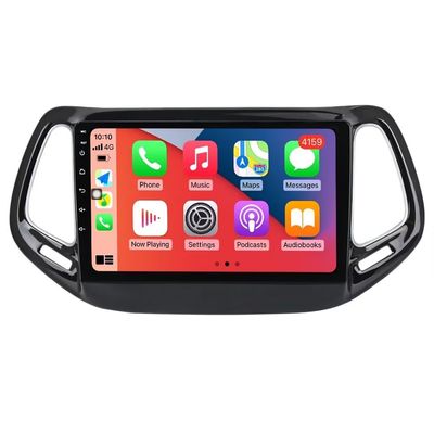 MekedeTech Android Car Stereo for Jeep Compass 2 MP 2016 2017 2018 Head Unit,1280 * 720 Resolution Touch Screen Upgrade with 4G LTE Wireless CarPlay/Android Auto,8 core 2+32G