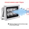DONOLOMO DC12V 940nm 7 Degree Laser IR Illuminator 6-LEDs Lamp Infrared Lights IP65 Water-Resistant Floodlight for Night Vision Outdoor Security Cameras (940nm Laser IR-7 for 30mm len) view 2