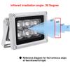 DONOLOMO DC12V Laser IR Illuminator 850nm 30 Degree 6-LEDs Lamp Visible Infrared Lights IP65 Water-Resistant Floodlight for Night Vision Outdoor Security Cameras (850nm Laser IR-30 for 12mm Lens) view 2
