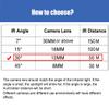 DONOLOMO DC12V Laser IR Illuminator 850nm 30 Degree 6-LEDs Lamp Visible Infrared Lights IP65 Water-Resistant Floodlight for Night Vision Outdoor Security Cameras (850nm Laser IR-30 for 12mm Lens) view 3