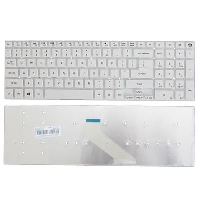 Glintique OEM Bell EasyNote P7YS0 P5WS0 US Laptop Keyboard Replacement - Black/White Color, Compatible with TS13SB, TS44HR, TS44SB, TSX66HR, TSX62HR, TV11CM, Q5WS1 Models Accessories(White)