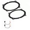 Front Door Car Stereo Speaker Install Adapter Plates + Wire Harness -Made for Nissan: 2016-2021 Titan and 2022-2024 Frontier view 1