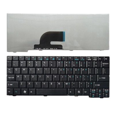 Glintique OEM US Laptop Keyboard Replacement for Acer Aspire One ZG5 D150 A150 A150L ZA8 ZG8 D210 D250 A110 AO531H Emachines EM250 - English Layout, Black/White Accessories(Black)
