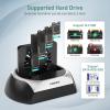 FIDECO Hard Drive Docking Station, M.2 NVMe SSD Docking Station with Cooling Fan, Support 2.5 and 3.5 inch SATA HDD and M.2 NVMe SATA SSD, Ultimate Heat Dissipation view 3