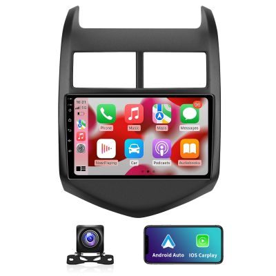 9.2 Inch 5G WiFi 8 Core Car Radio Stereo for Chevy Aveo Sonic 2011 2012 2013 2014 2015 with Wireless Carplay/Andriod Auto, Bluetooth GPS FM AM USB Mirror Link Backup Camera,4G RAM 64G ROM