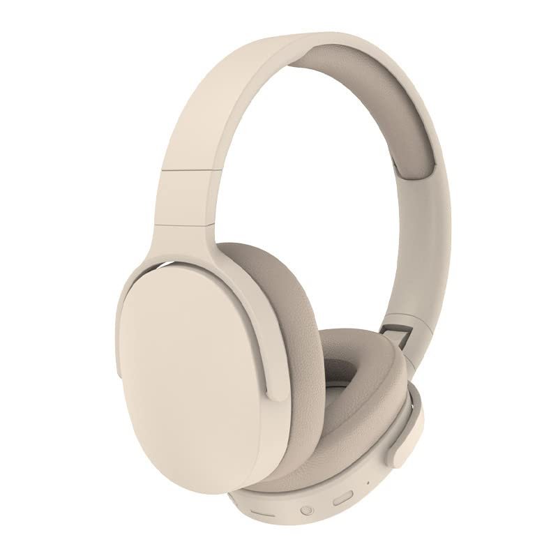 FIKDCMJBluetooth Headphones Over Ear,Wireless Headphones 12H Playtime and Noise Cancelling, HiFi Stereo Foldable Lightweight Headset, Deep Bass with Soft Protein Earpads for Home Office Cellphone