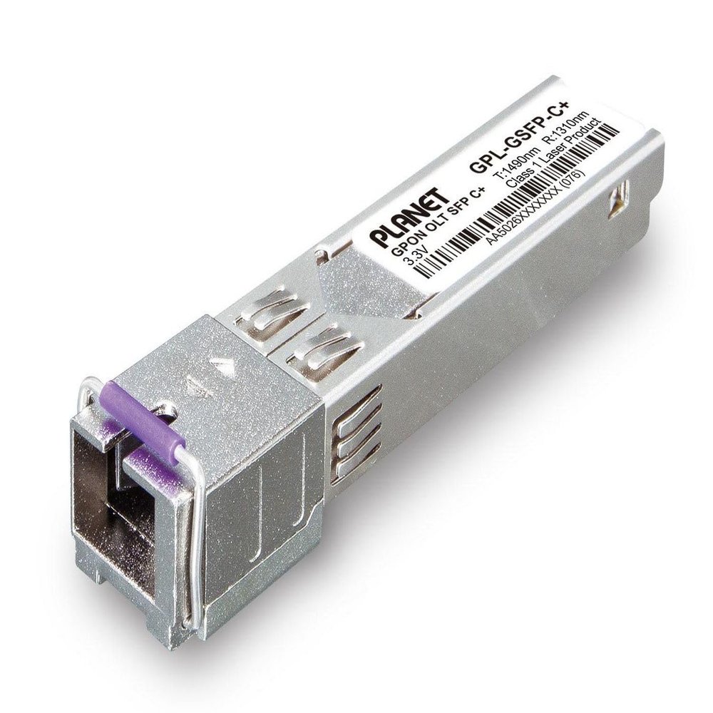 Planet GPON OLT SFP Transceiver (Class C+, Optical Power:, W125745020 ((Class C+, Optical Power: 3dBm~7dBm, Download 2.5G/Upload 1.25G,TX: 1490nm,RX: 1310nm) - 20km GPON OLT)