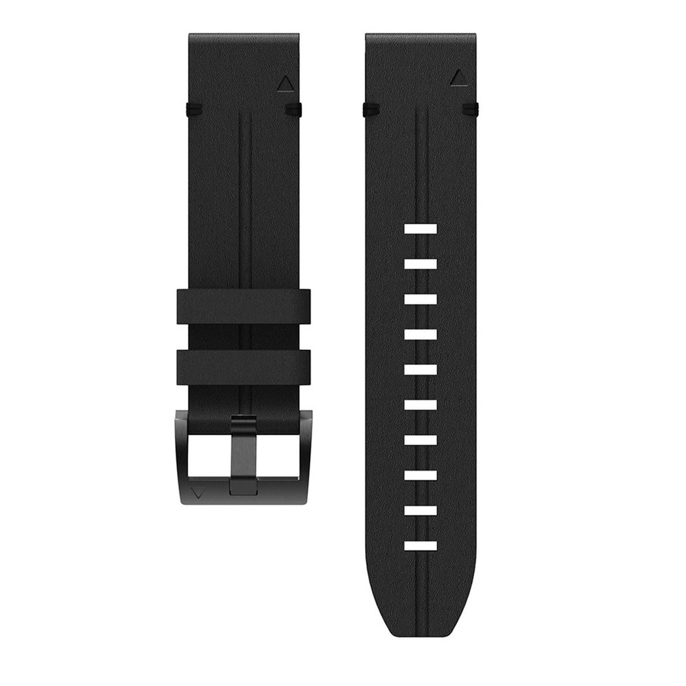INEOUT Quick Release Easyfit Leather Strap Compatible With Garmin Fenix 7X 7 Tactix Delta Band Compatible With Fenix6 6X Pro Fenix 5 5X Plus Epix Watchbands (Color : Black, Size : For Fenix 6 Pro)