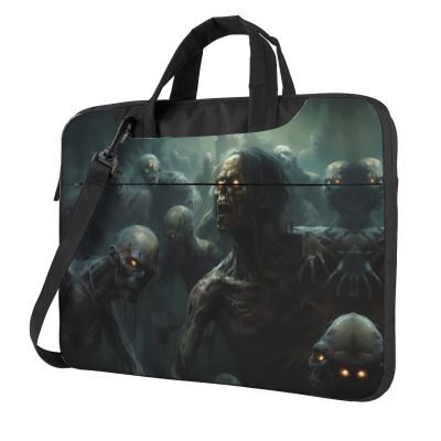 JCAKES Many Zombie Print Laptop Bag Removable Shoulder Strap Laptop Bag Portable Computer Bag