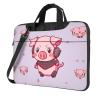 Pig Print Laptop Bag Removable Shoulder Strap Laptop Bag Portable Computer Bag view 1
