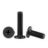 10/20/ 50pcs Black 304 Stainless Steel Cross Phillips Ultra Thin Flat Wafer Head Screw CM M1.6 M2 M2.5 M3 M4 M5 M6 for Laptop(4mm,M5 10pcs) view 1