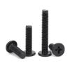 10/20/ 50pcs Black 304 Stainless Steel Cross Phillips Ultra Thin Flat Wafer Head Screw CM M1.6 M2 M2.5 M3 M4 M5 M6 for Laptop(4mm,M5 10pcs) view 4
