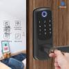 Xenocam Smart Door Lock with Handle Keyless Entry Door Lock for Front Door -Fingerprint Digital with Keypad-Biometric for Home, Apartment, Office view 4
