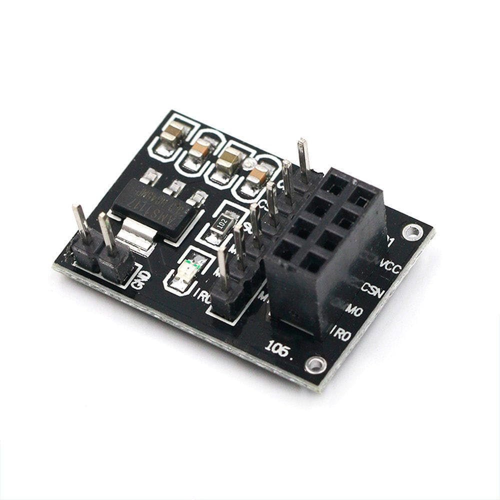 5pcs NRF24L01 Wireless Adapter Module 3.3V Socket Adapter Plate Board for 8Pin for arduino Robot Car 24L01 Wireless Module