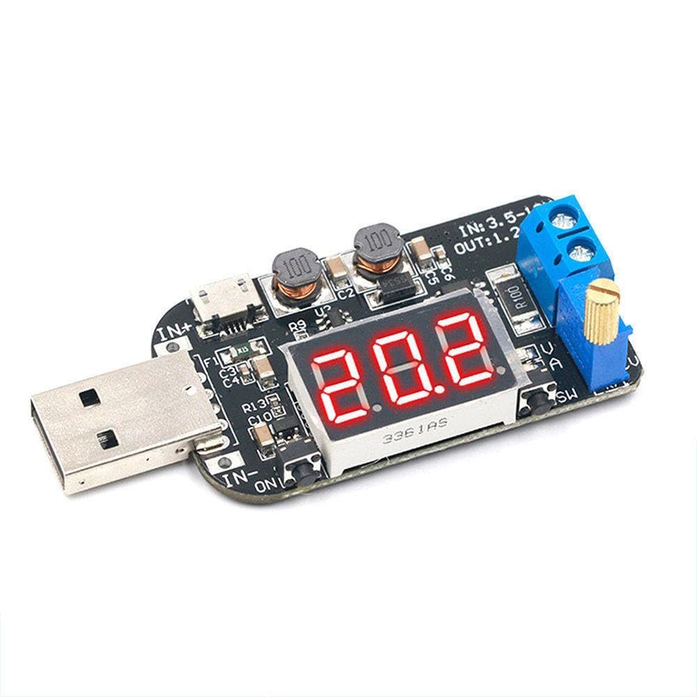 DC-DC CVCC 15W 5V to 1V 9V 12V 24V Adjustable Step UP Step Down Power Supply Module Boost Buck Voltage Regulator Converter