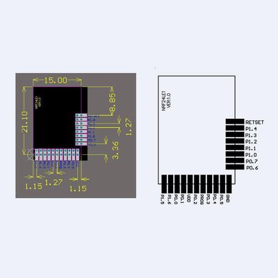 2.4G NRF24LE1 Wireless Transceiver Module 3.3V SPI Transmitter Receiver