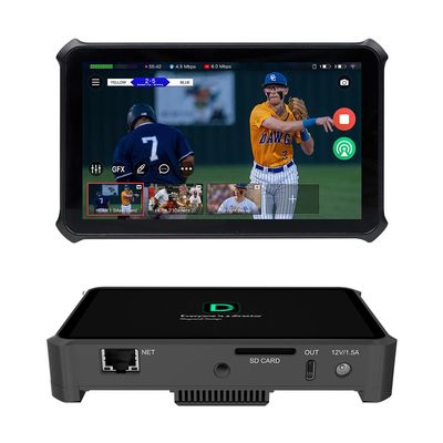 Magewell Director Mini 55110  Compact Multi-Input Live Production Switcher, Encoder, Streamer & Recorder with 5.5 AMOLED Touchscreen for YouTube, Twitch, Facebook, NDI HX, SRT, RTMP and More