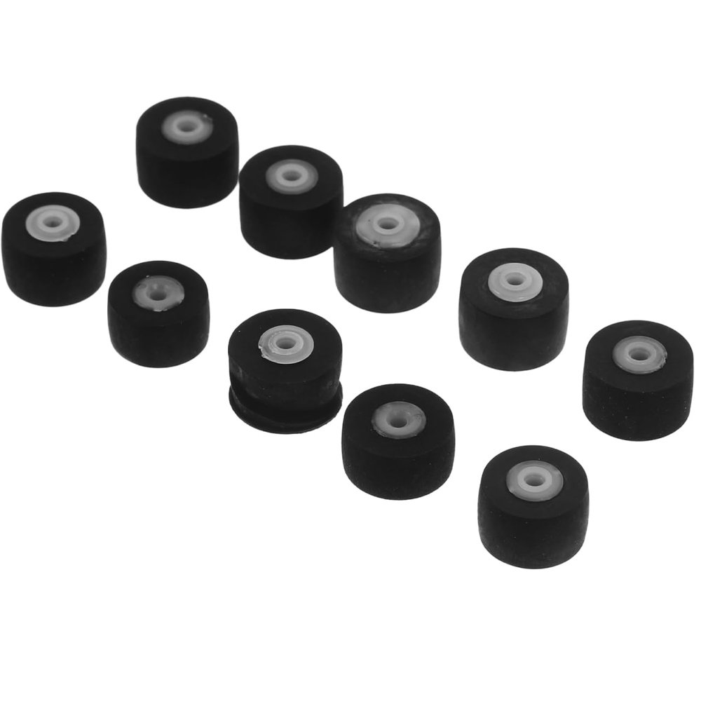 WOONEKY Cassette Pinch Roller 10Mm Pressure Pulley for Audio Tape Recorder Replacement Durable Rubber Roller for Maintenance Repair