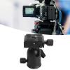 Multi Knob Ball Head with Panning Knob Lock Knobs BubbleLightweight Wide Compatibility Stable Design, 360 Degree Rotating Panoramic U Shaped Slot view 3
