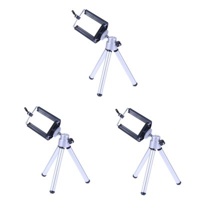 PartyKindom 3pcs Camera Tripod Stand Holder Section Legs Phone Clamp Mount Non-Slip Feet Tripod
